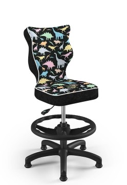 Otočná židle Petit, pro výšku od 133 do 159 cm - dinosauři