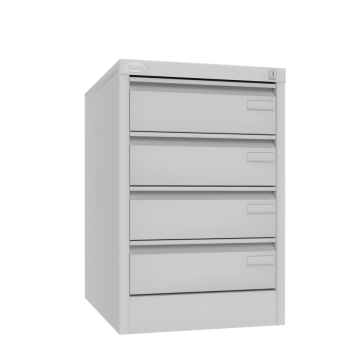 Čtyřzásuvková pětiřadá kovová kartotéka formátu 103 x 72 mm -Szk 117