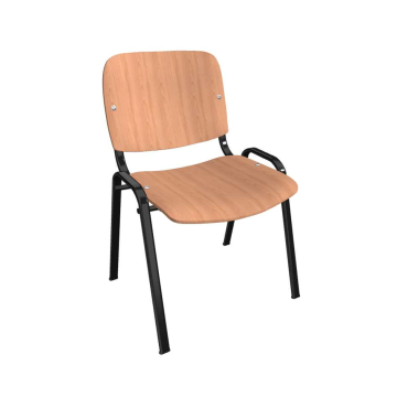 Dřevěná židle ISO s černým rámem