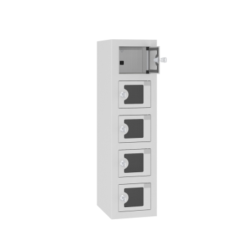 Úschovná skříň s plexisklovými dveřmi a USB zásuvkami WSSv 05 p