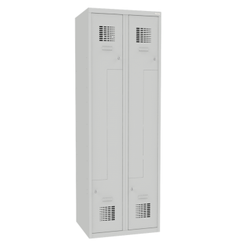 Čtyřdveřová kovová šatní skříň se Z dveřmi Sul 32 W lx