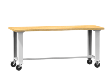 Mobilní dílenský stůl s dřevěnou deskou MPS1-720