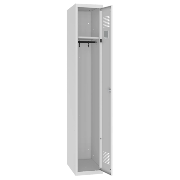 1-dveřová kovová šatní skříň Sum 310 W