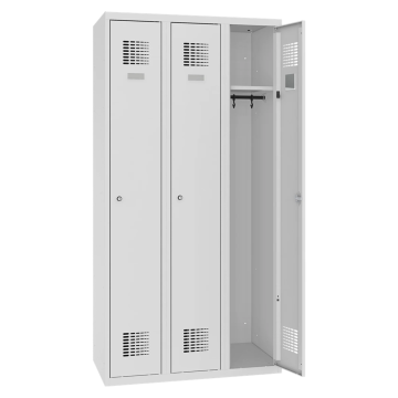 3-dveřová kovová šatní skříň Sum 330 W