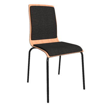Dřevěná židle s čalouněním Lilly