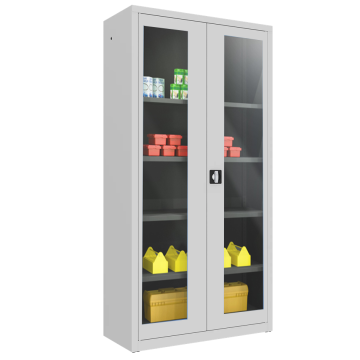 Univerzální kovová policová skříň s dveřmi s plexisklem Sbm 203 plexi