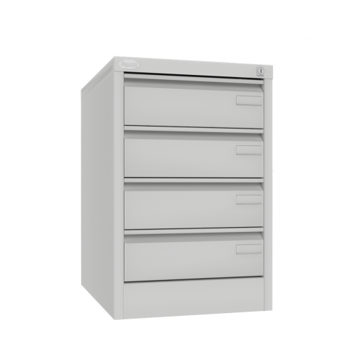 Čtyřzásuvková pětiřadá kovová kartotéka formátu 103 x 72 mm -Szk 117