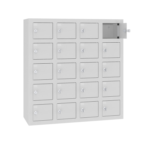 Kovová úschovná skříň s USB zásuvkami WSSv 20