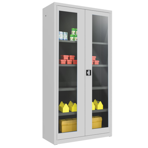 Univerzální kovová policová skříň s dveřmi s plexisklem Sbm 203 plexi